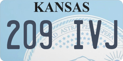 KS license plate 209IVJ