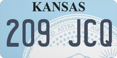 KS license plate 209JCQ