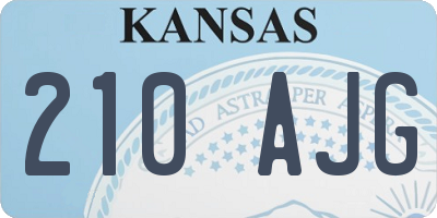 KS license plate 210AJG