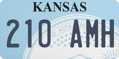 KS license plate 210AMH