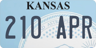 KS license plate 210APR