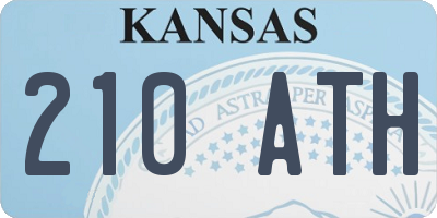 KS license plate 210ATH