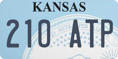 KS license plate 210ATP