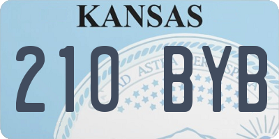 KS license plate 210BYB