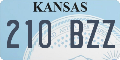 KS license plate 210BZZ