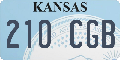 KS license plate 210CGB