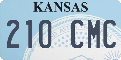 KS license plate 210CMC