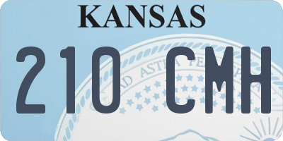 KS license plate 210CMH