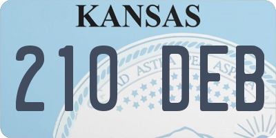 KS license plate 210DEB