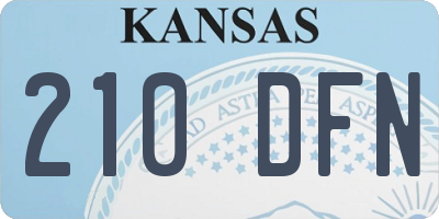 KS license plate 210DFN