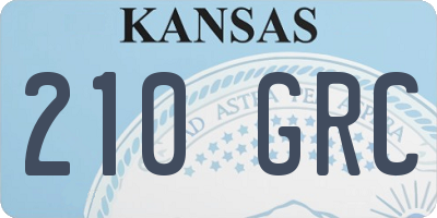 KS license plate 210GRC