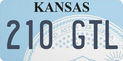 KS license plate 210GTL