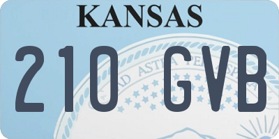 KS license plate 210GVB