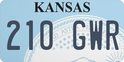 KS license plate 210GWR