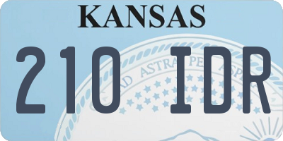 KS license plate 210IDR