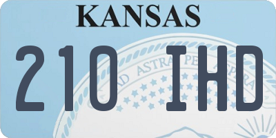 KS license plate 210IHD
