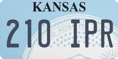 KS license plate 210IPR
