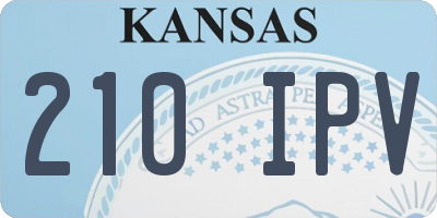 KS license plate 210IPV