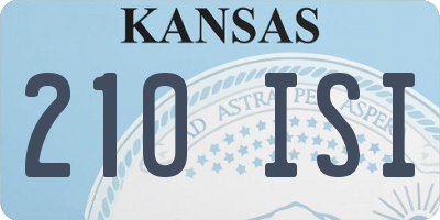 KS license plate 210ISI
