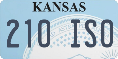 KS license plate 210ISO