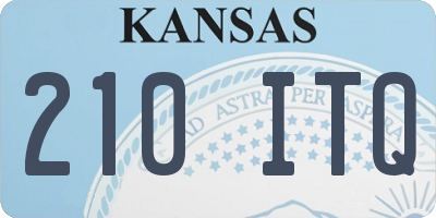 KS license plate 210ITQ