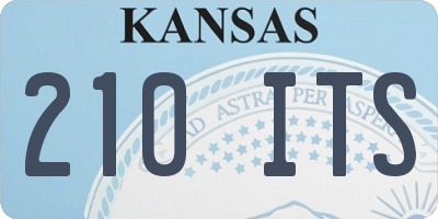 KS license plate 210ITS