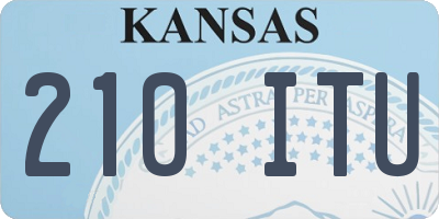KS license plate 210ITU
