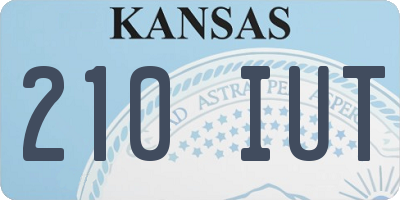 KS license plate 210IUT