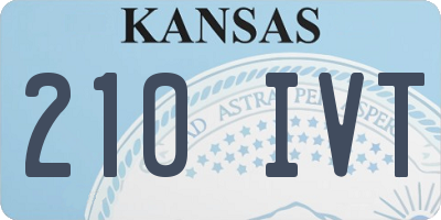 KS license plate 210IVT