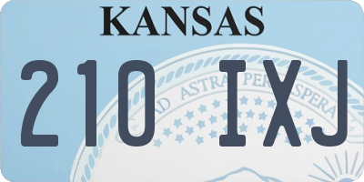KS license plate 210IXJ