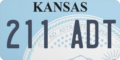 KS license plate 211ADT