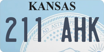 KS license plate 211AHK