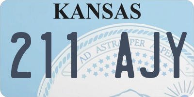 KS license plate 211AJY