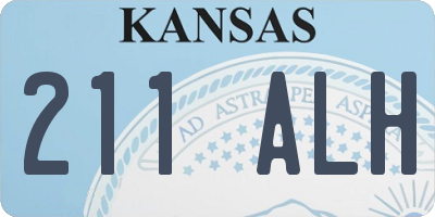 KS license plate 211ALH