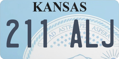 KS license plate 211ALJ