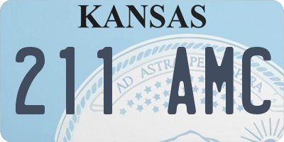 KS license plate 211AMC