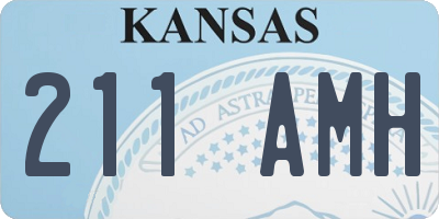 KS license plate 211AMH