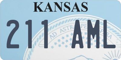 KS license plate 211AML