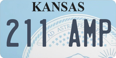 KS license plate 211AMP