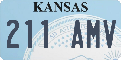 KS license plate 211AMV