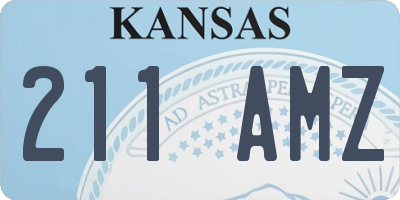 KS license plate 211AMZ