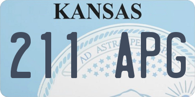 KS license plate 211APG