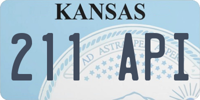KS license plate 211API