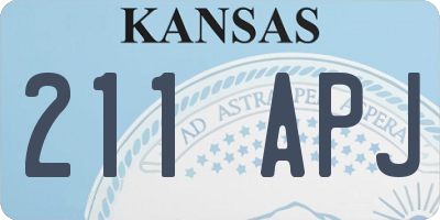 KS license plate 211APJ