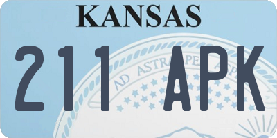 KS license plate 211APK