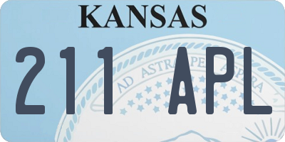 KS license plate 211APL