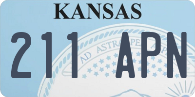 KS license plate 211APN