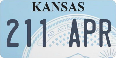KS license plate 211APR