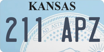 KS license plate 211APZ