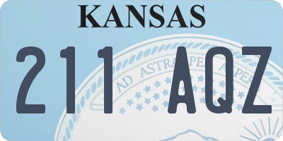 KS license plate 211AQZ